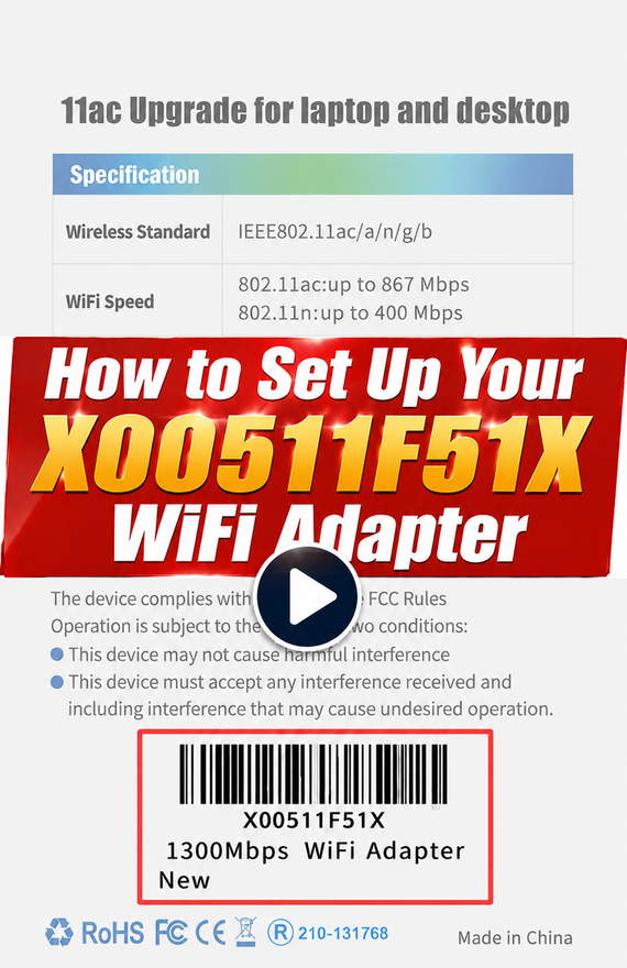 AC1300 Installation video (X00511F51X)